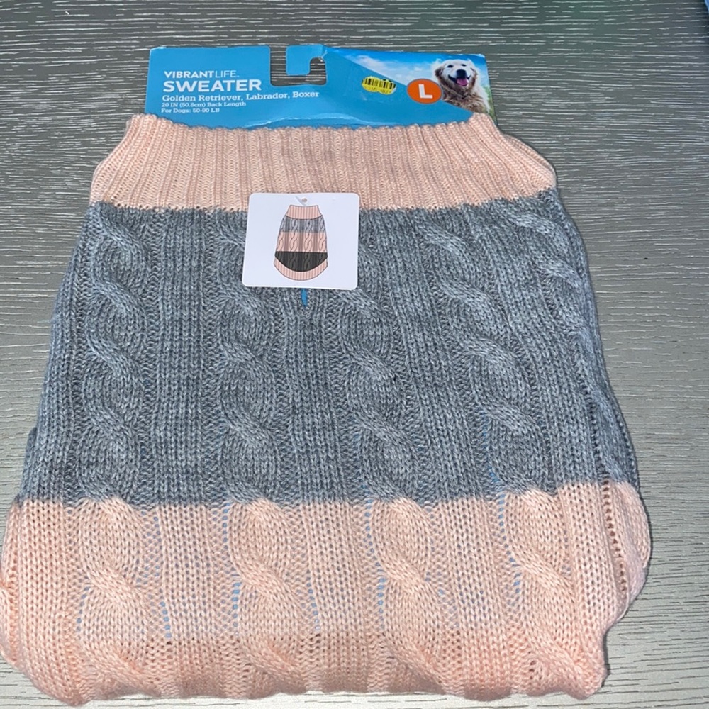 Vibrant dog sweater